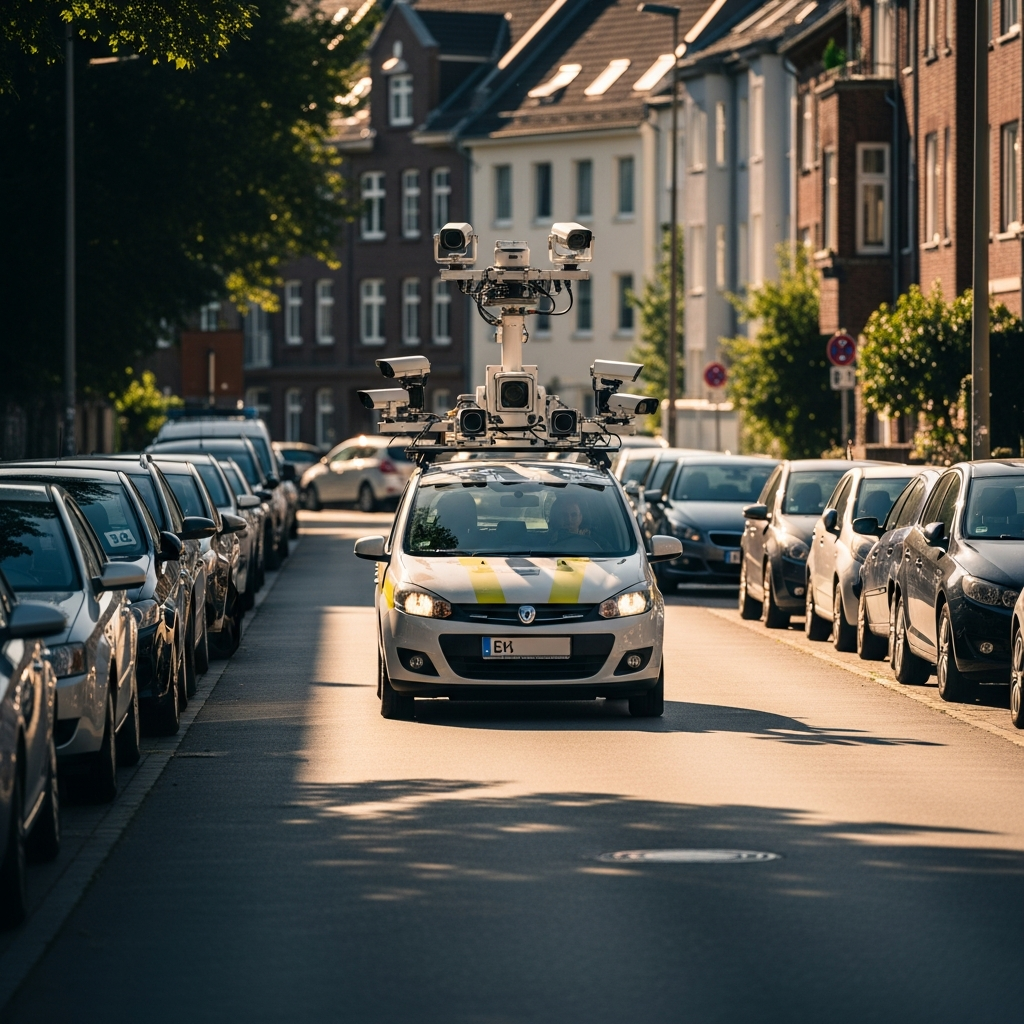 Hamburg startet digitale Parkraumkontrolle in Testgebieten.