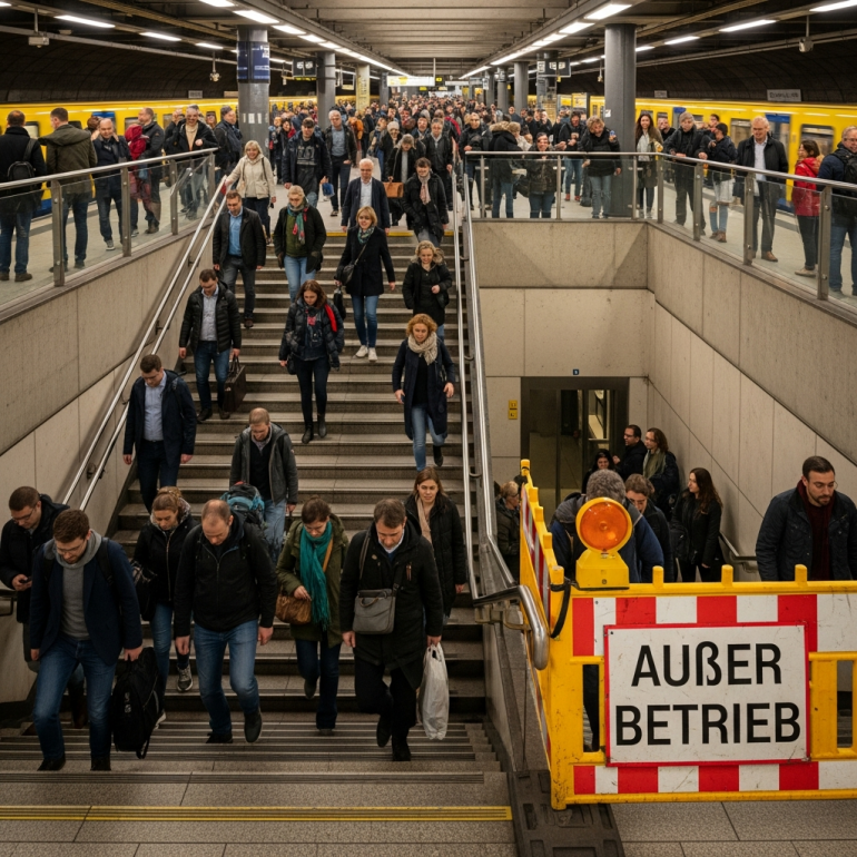 Kein Fahrstuhl an der U1-Haltestelle Wandsbek Markt für 16 Wochen.