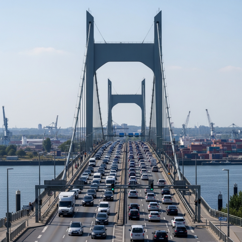 Kontrollen an der Köhlbrandbrücke zeigen Erfolg.