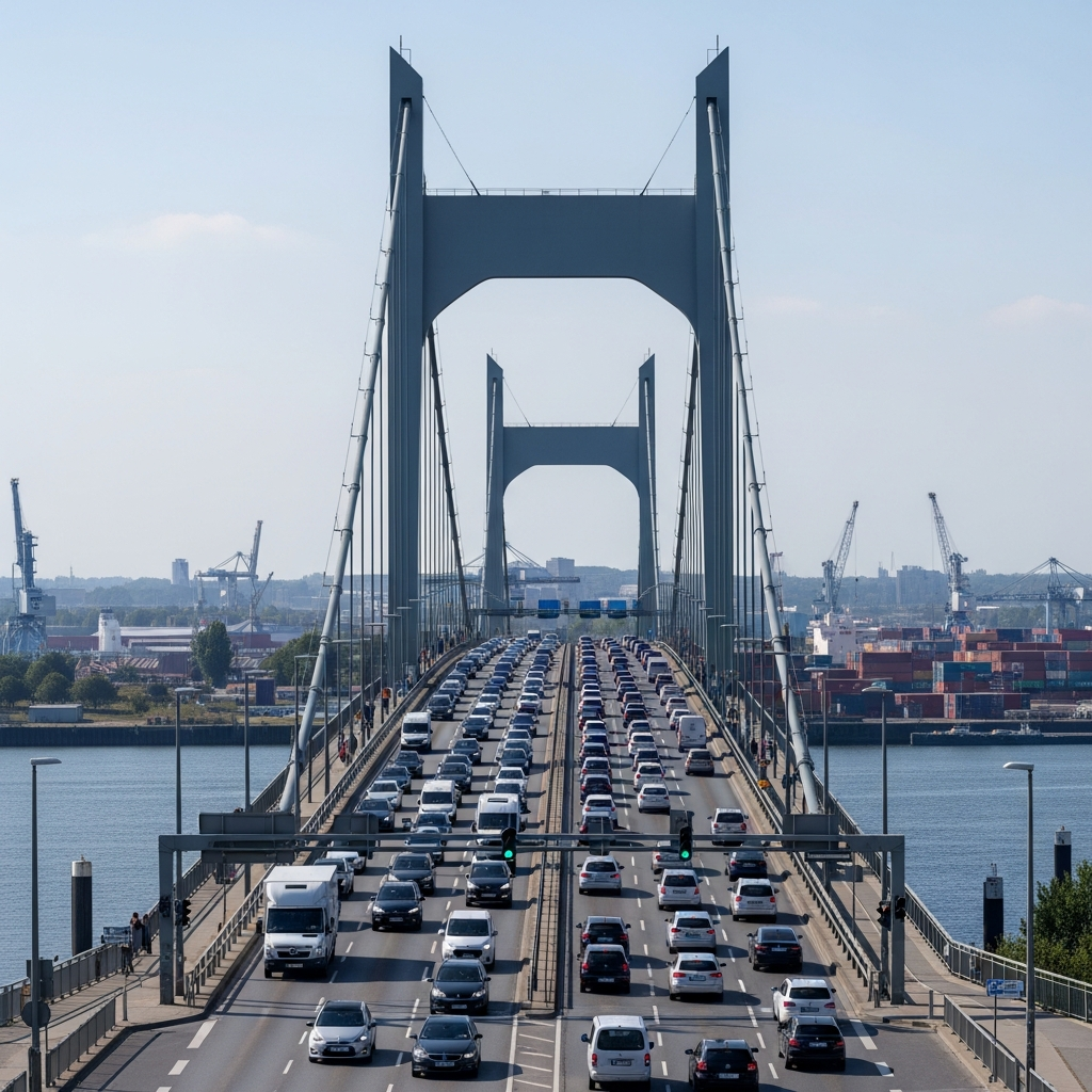 Kontrollen an der Köhlbrandbrücke zeigen Erfolg.