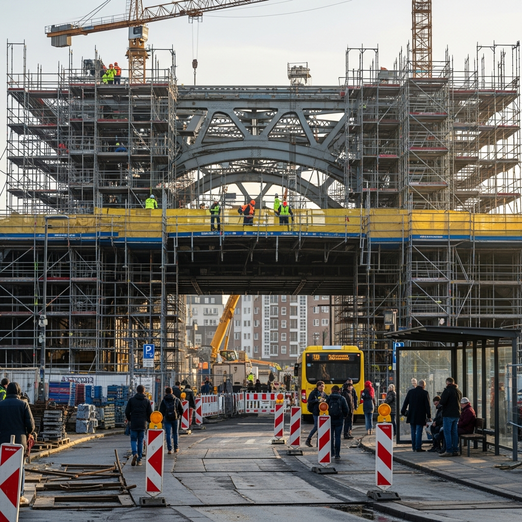 Sperrung an der Hamburger Sternbrücke dauert länger als geplant.