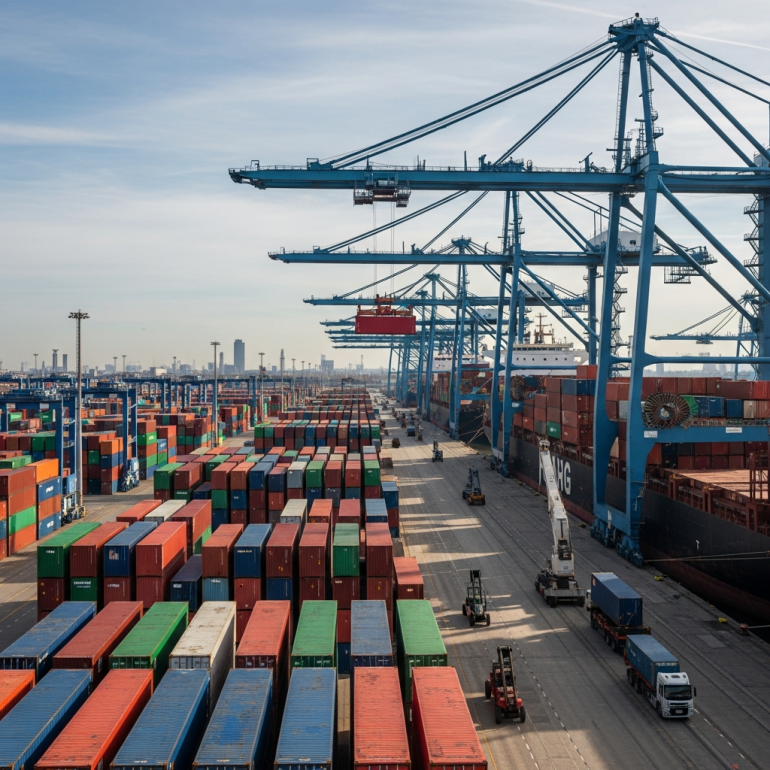HHLA senkt Prognose für Container-Umschlag.