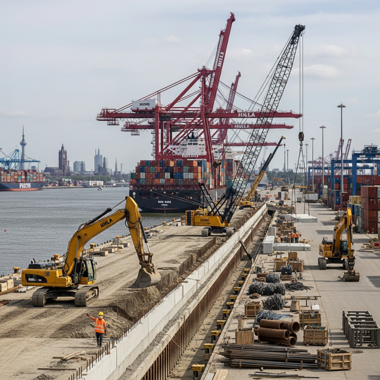 Hafen investiert 300 Millionen Euro in Kaisanierung.