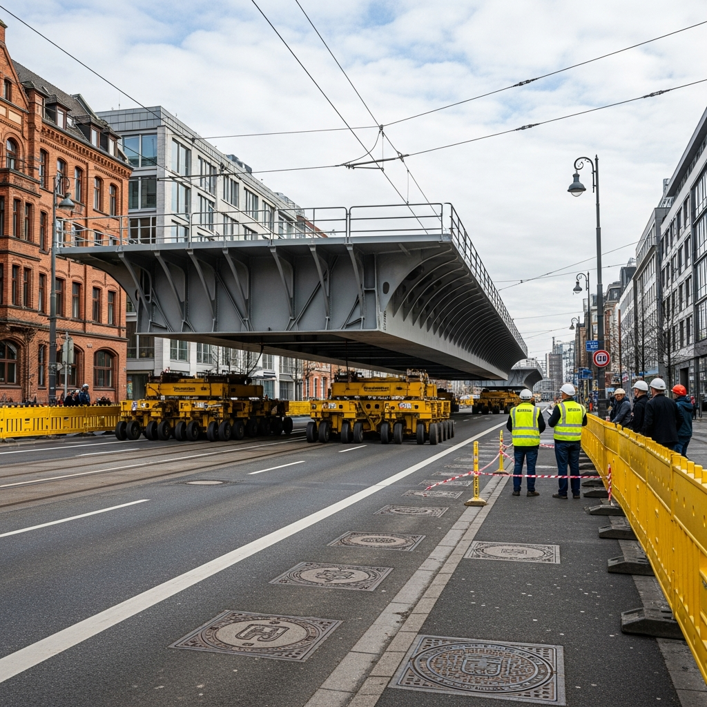 Linke warnt vor Kabelschacht-Kollaps bei Sternbrücken-Transport.