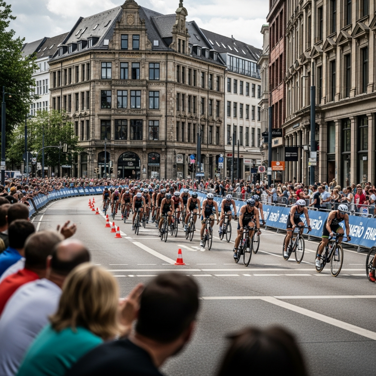 Triathlon-Weltserie in Hamburg.