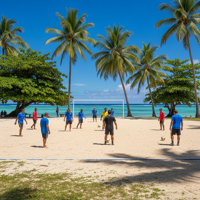 Lars Hopp - Fußballtrainer auf Vanuatu.