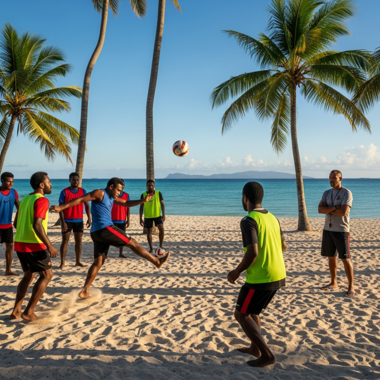 Lars Hopp - Fußballtrainer auf Vanuatu.