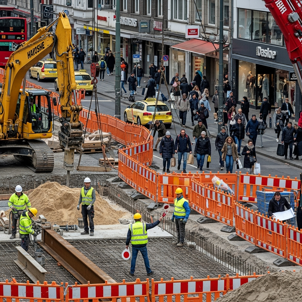 CDU fordert Entschädigung für lange Baustellen.