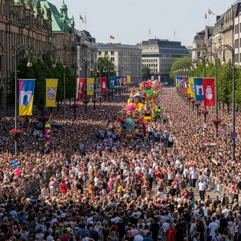 Rekordbeteiligung beim Hamburger CSD.