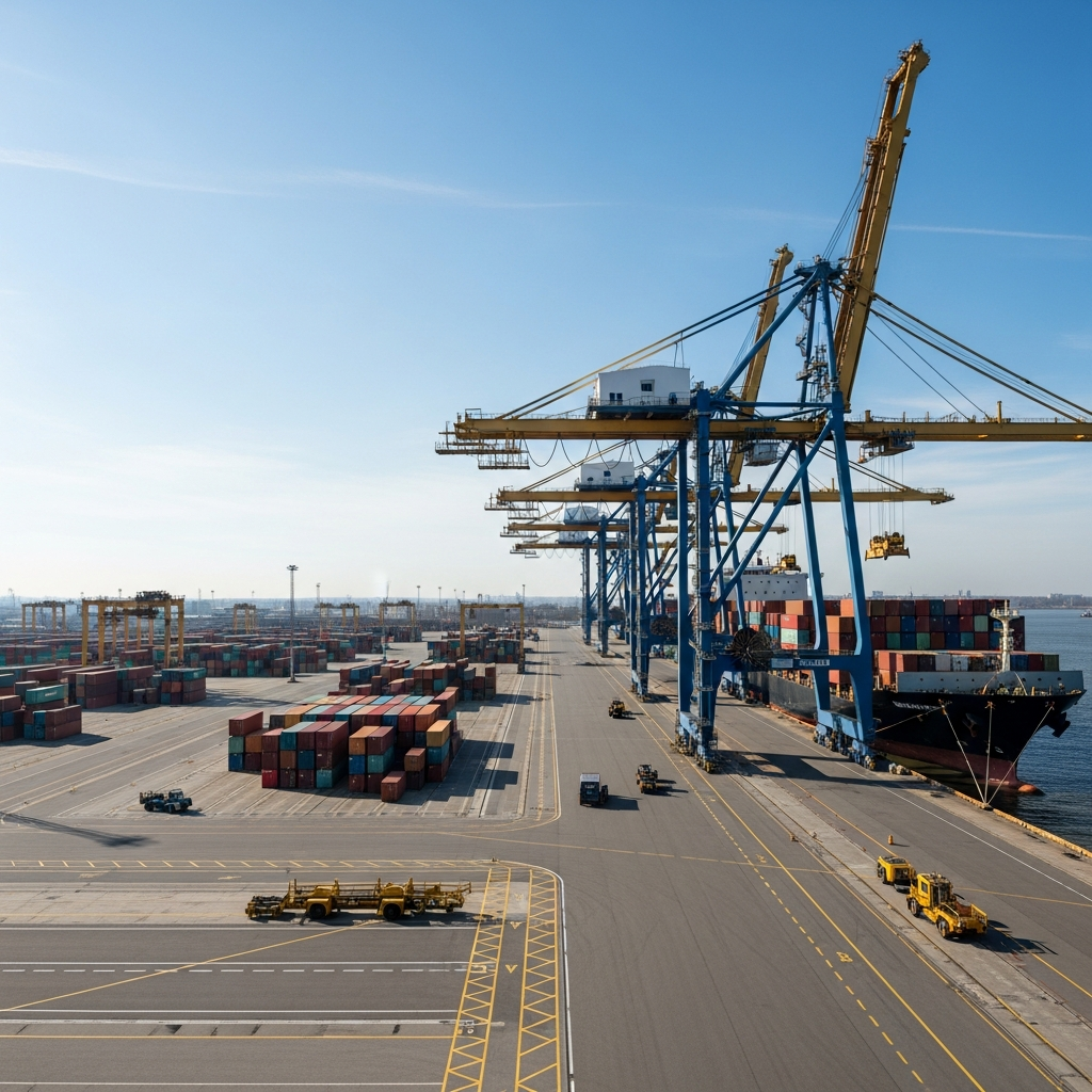 Weniger Containerumschlag bei der HHLA.