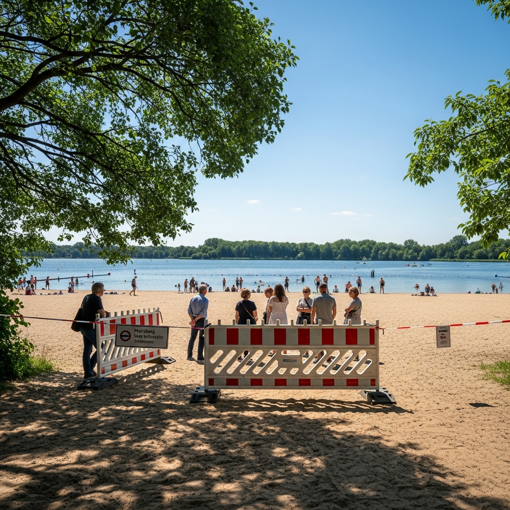 Eichbaumsee wegen Blaualgen gesperrt – Sorge um weitere Badeseen.