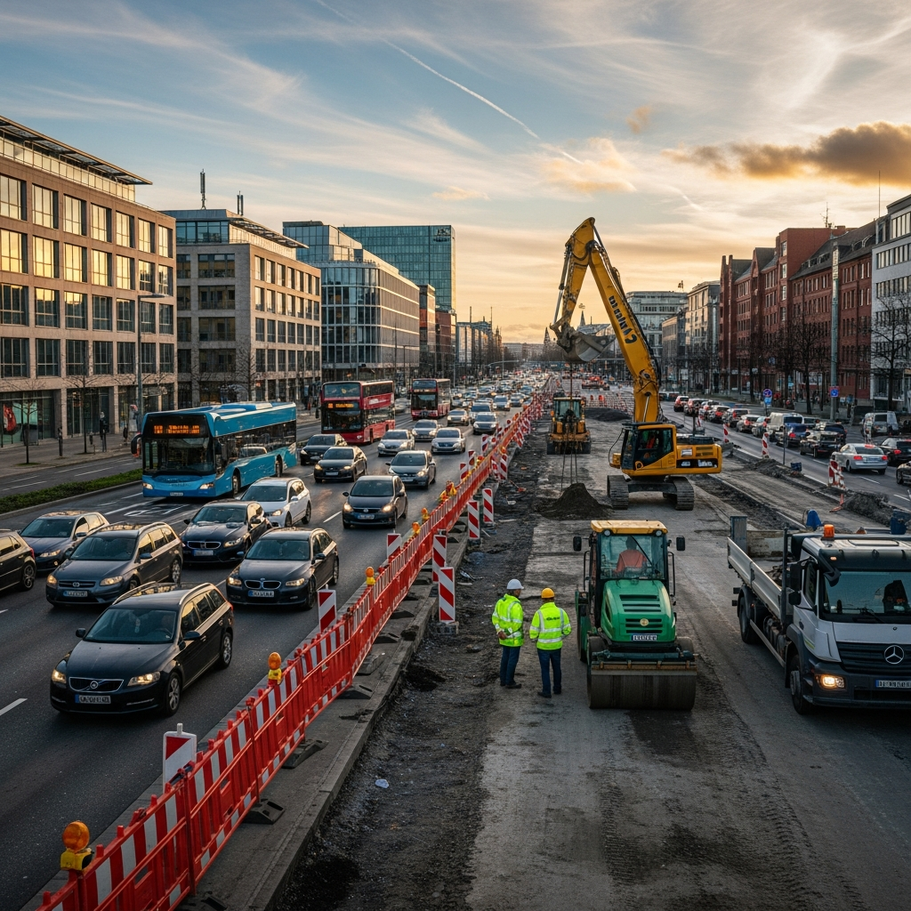 Sanierung der Bergstedter Chaussee beginnt.