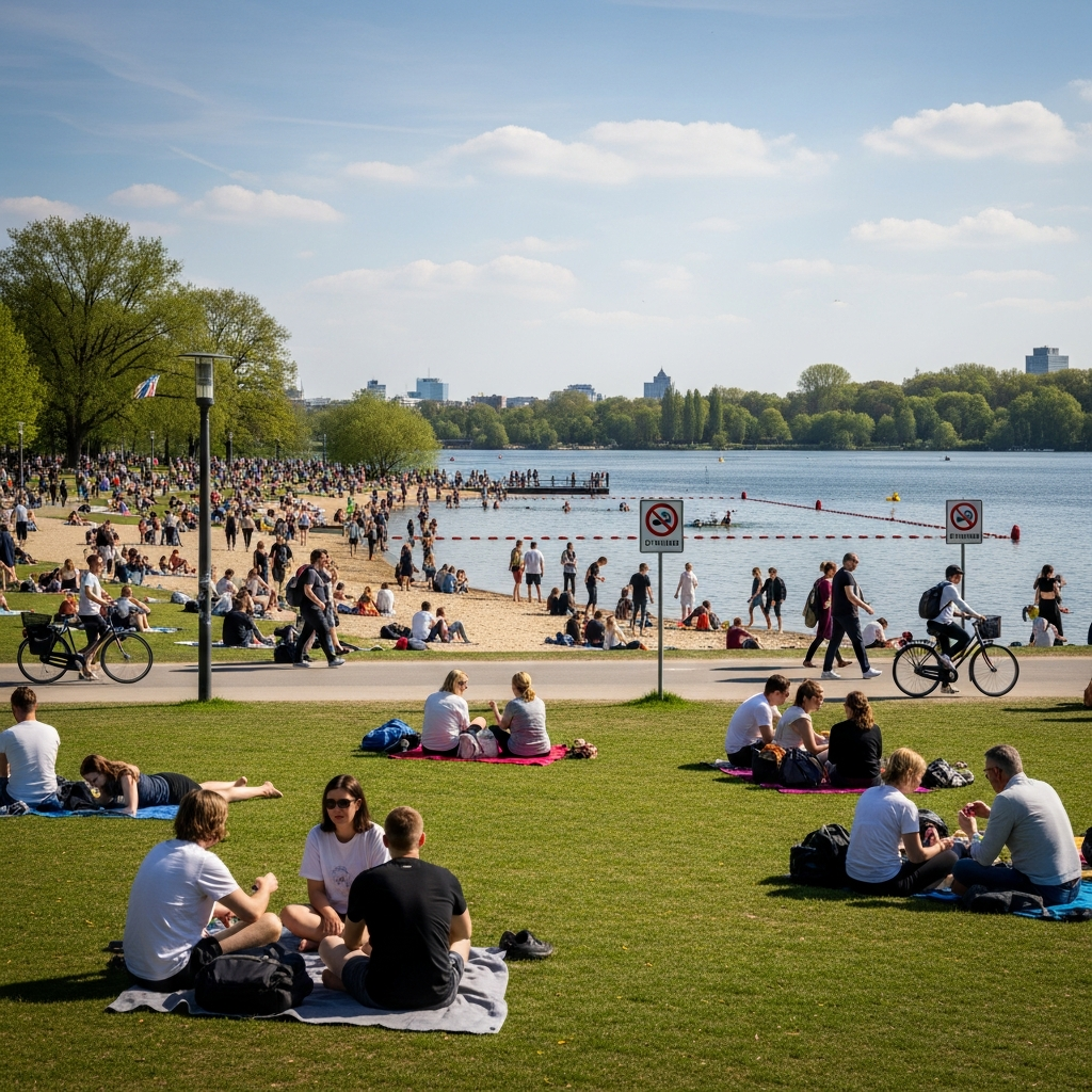 Badeverbote für Öjendorfer See und Eichbaumsee.
