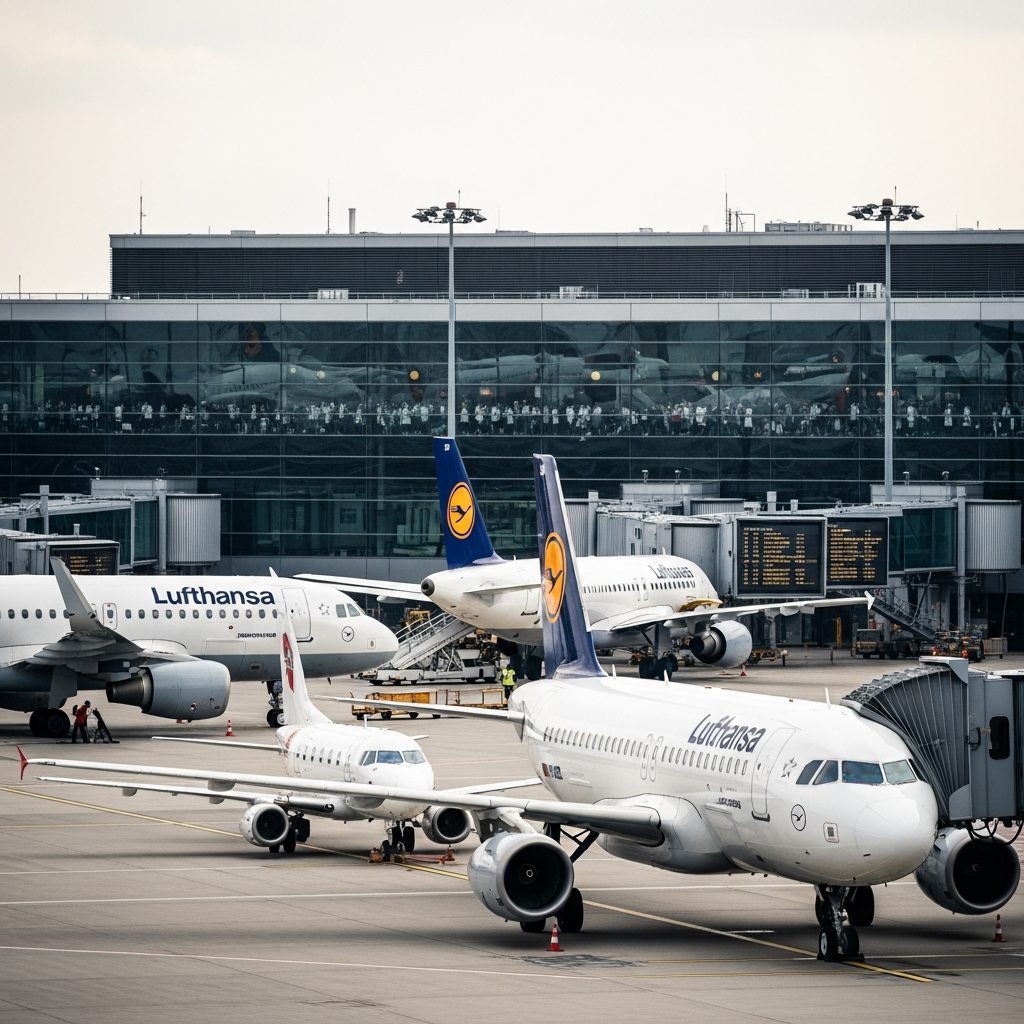 Drohnenverdacht legt Flughafen Hamburg lahm.
