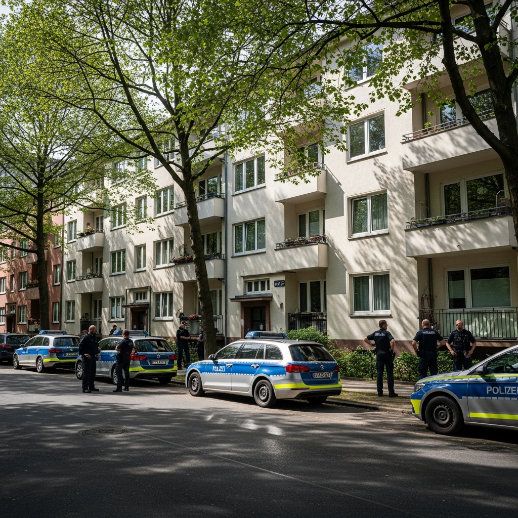 SEK-Einsatz in Hamburg-Rissen.