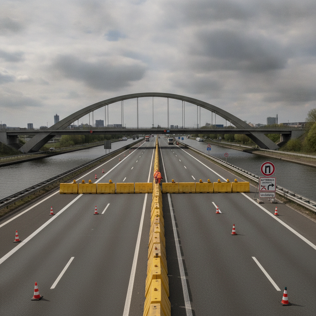A1-Sperrung zwischen Stillhorn und Harburg startet.