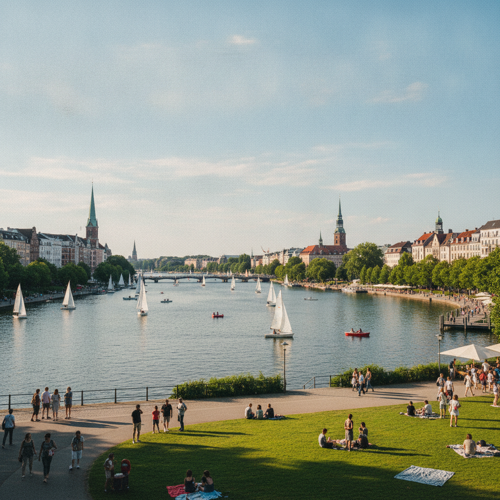 Hamburg erwartet weitere warme Tage.