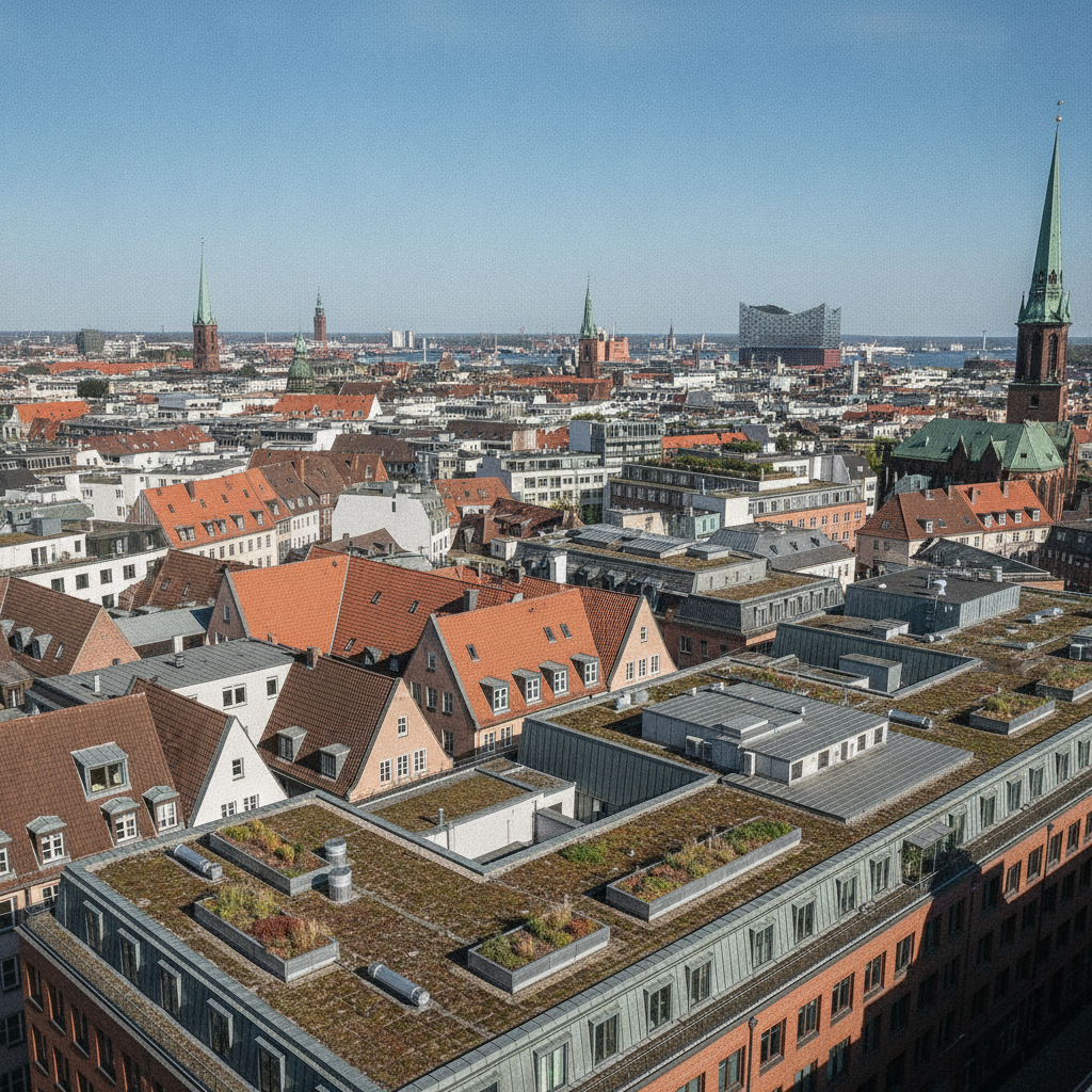 Hamburg diskutiert Nutzung von Dachflächen als "Stadt über der Stadt".