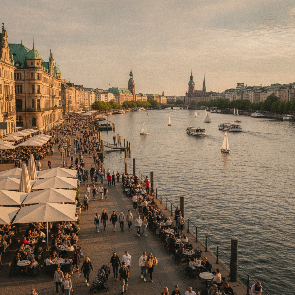 Hamburg erwartet spätsommerliche Temperaturen am Dienstag.