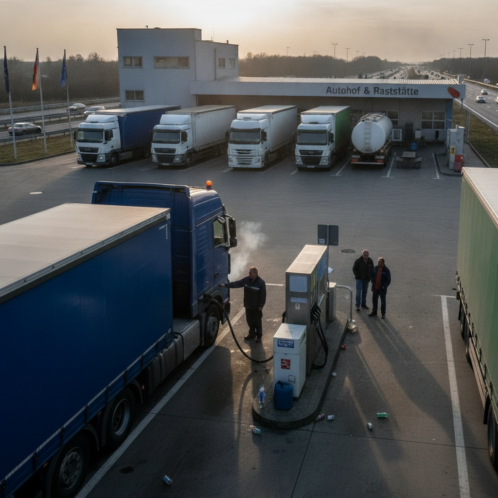Steigende Dieselpreise belasten Verbraucher und Industrie.