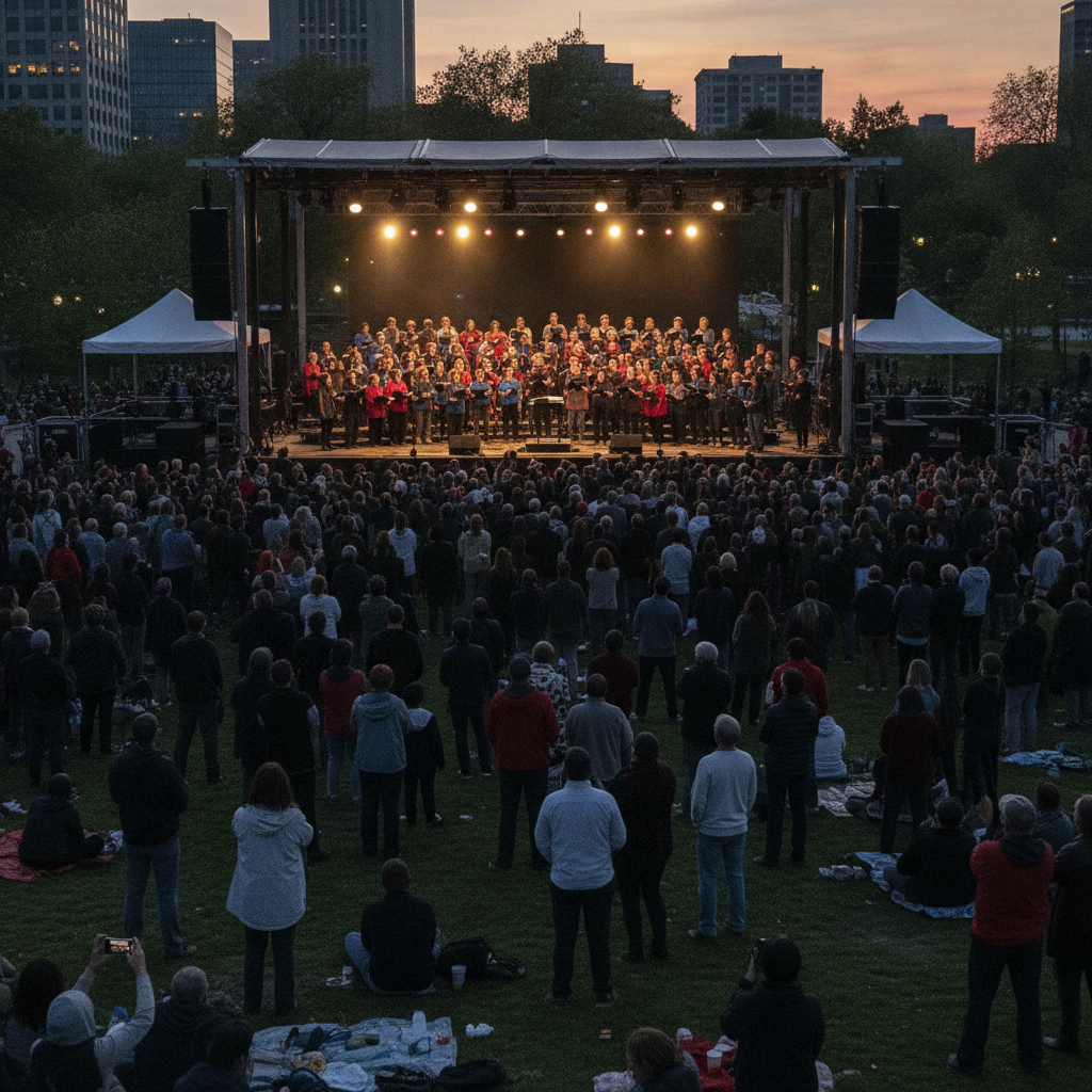 Heaven Can Wait Chor begeistert beim Stadtpark-Finale.