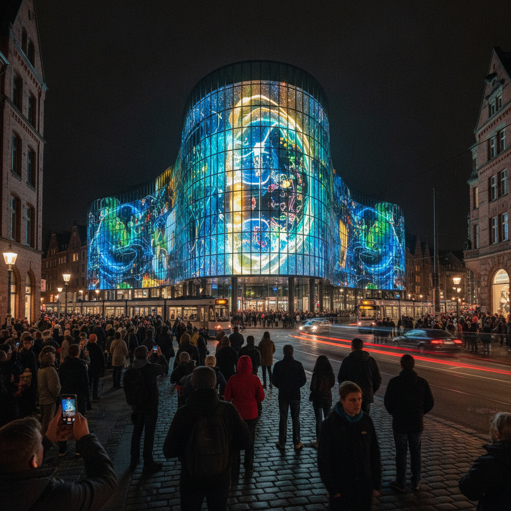 Klubhaus St. Pauli erhält größte 3D-Fassade Deutschlands.