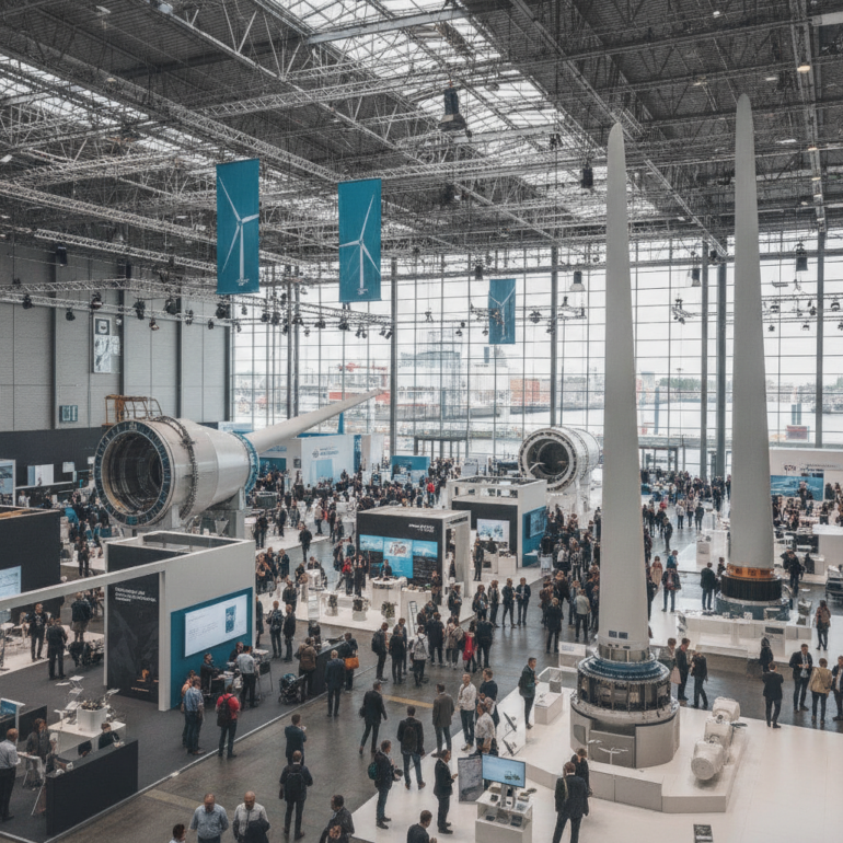 WindEnergy Messe in Hamburg eröffnet.