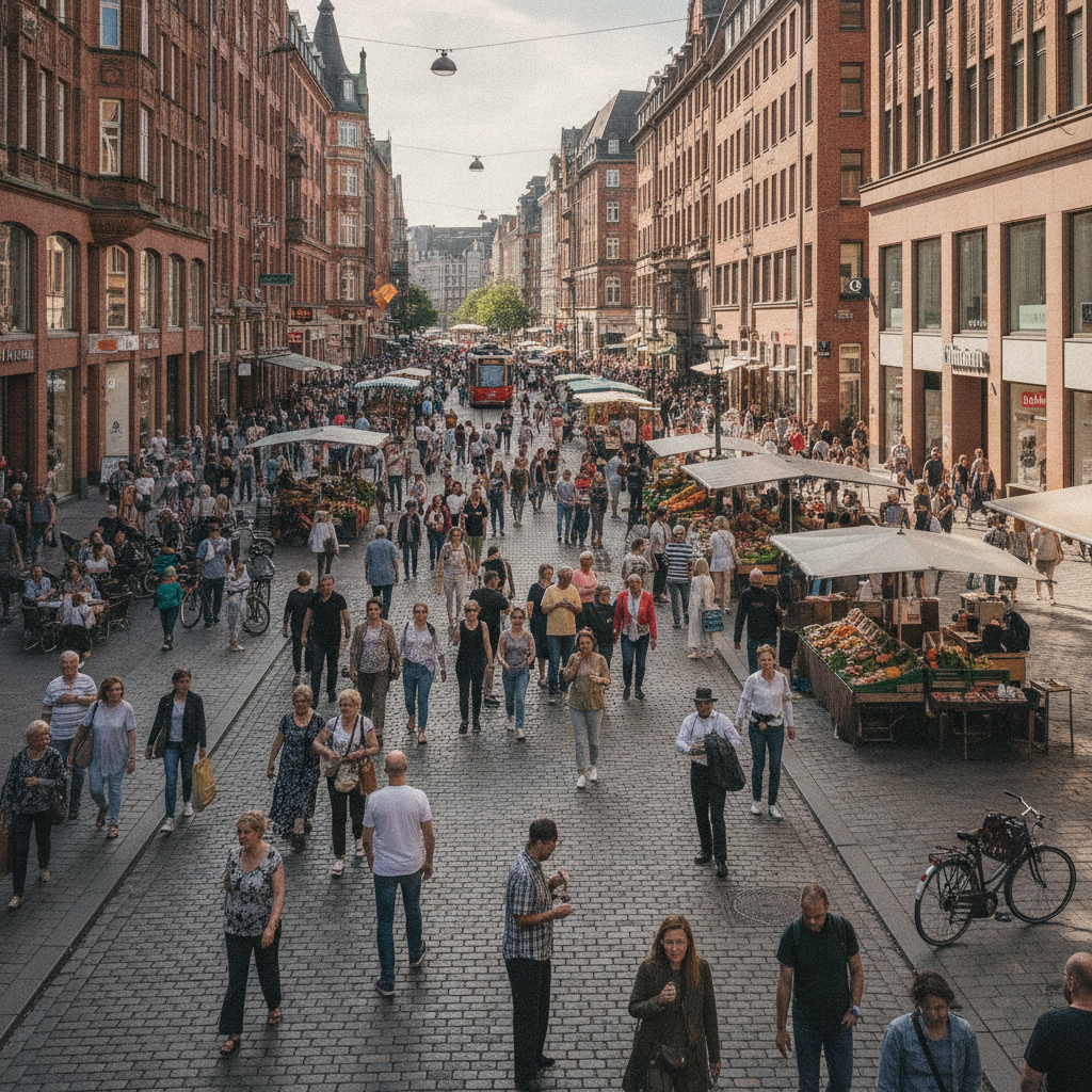 Einkaufssonntag zieht viele Menschen in die Hamburger City.