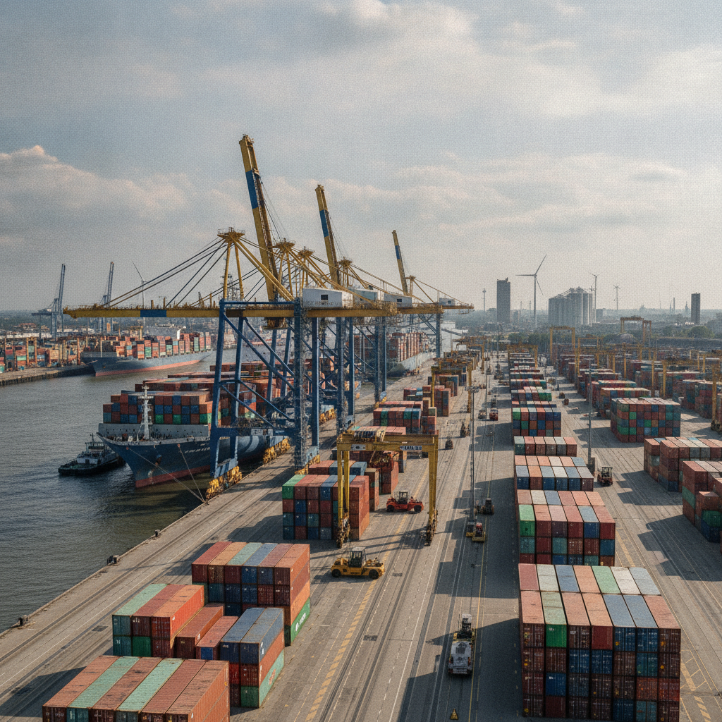 Hamburg hofft auf Bundeshilfe für Hafen-Investitionen.