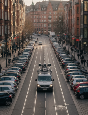 Hamburg testet Videoautos zur Überwachung von Falschparkern.