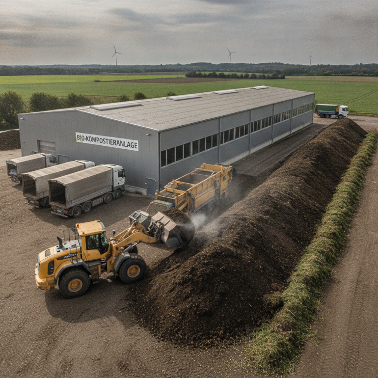 Bioabfälle zu Kompost: Stadtreinigung nimmt neue Halle in Betrieb.