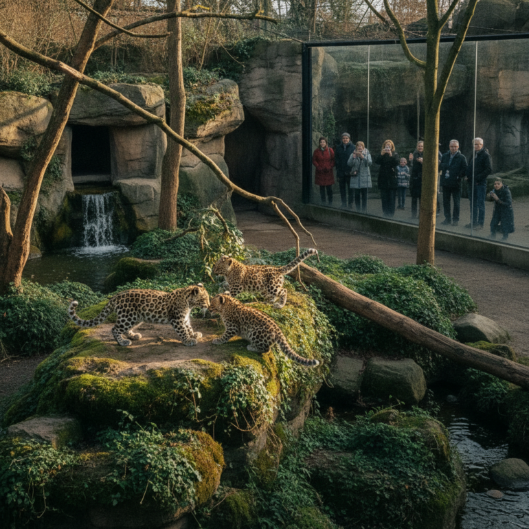 Nachwuchs bei Hagenbeck: Drei Leopardenbabys vorgestellt.
