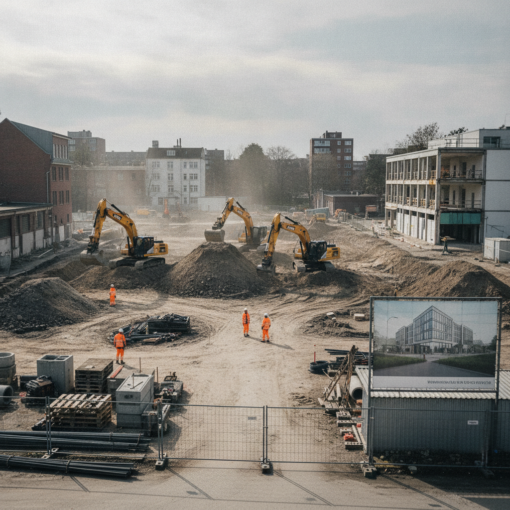 Baustart für neuen Handwerker- und Gewerbehof in Dulsberg.