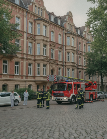 Fassadenrisse in Eimsbüttel alarmierten die Feuerwehr.