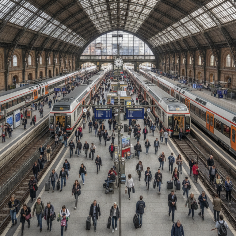 Hamburgs Hauptbahnhof stößt an seine Kapazitätsgrenzen.