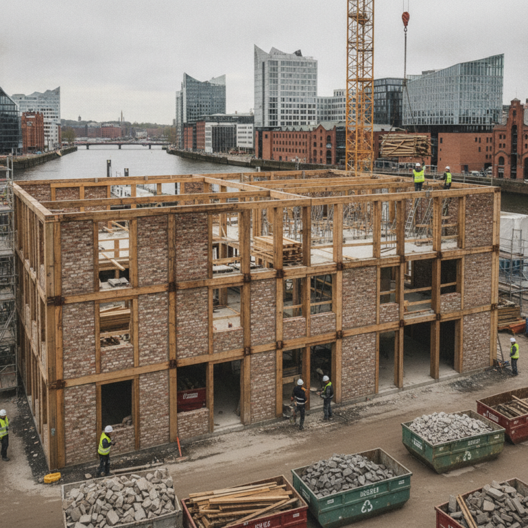 Hamburg erforscht "Urban Mining" als neue Bauform.