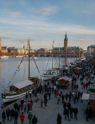 Weniger Märchenschiffe am Jungfernstieg