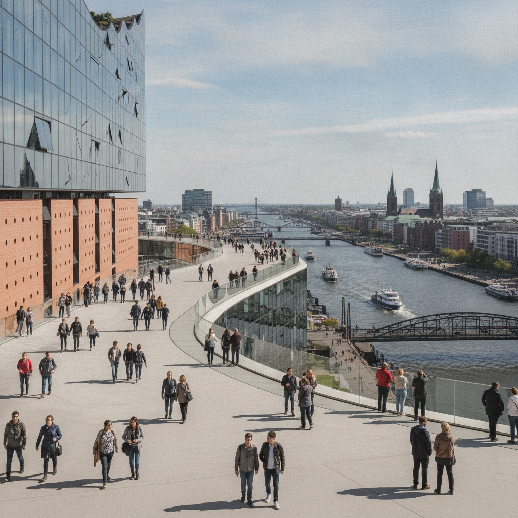 Elbphilharmonie Plaza ab sofort kostenpflichtig.