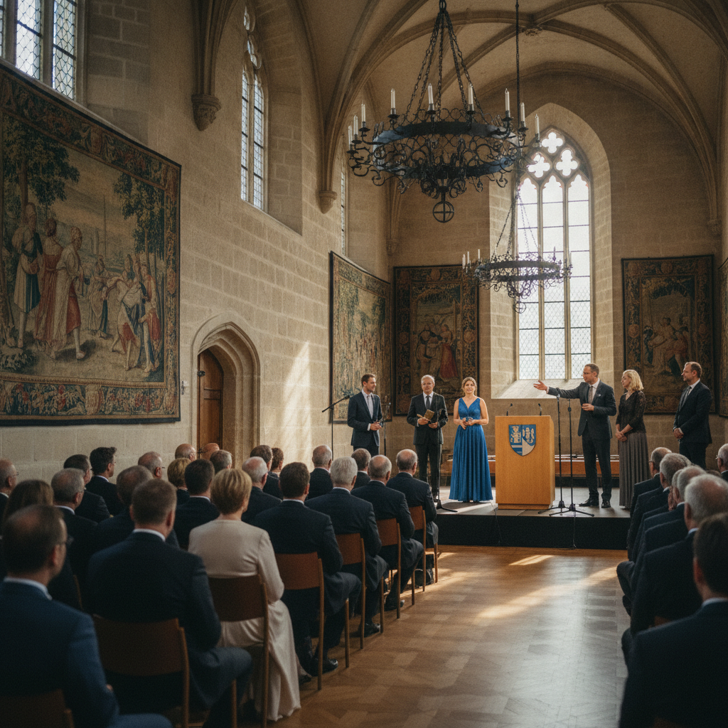 NATO erhält Westfälischen Friedenspreis in Münster.