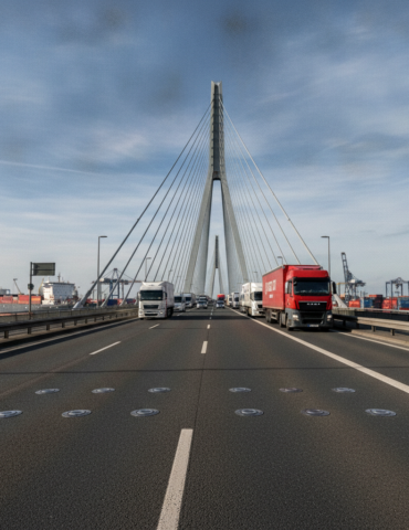 Köhlbrandbrücke unter strengerer Kontrolle.