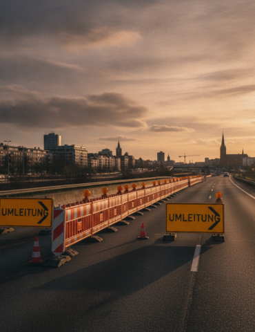 A1 in Hamburg wird übers Wochenende voll gesperrt.