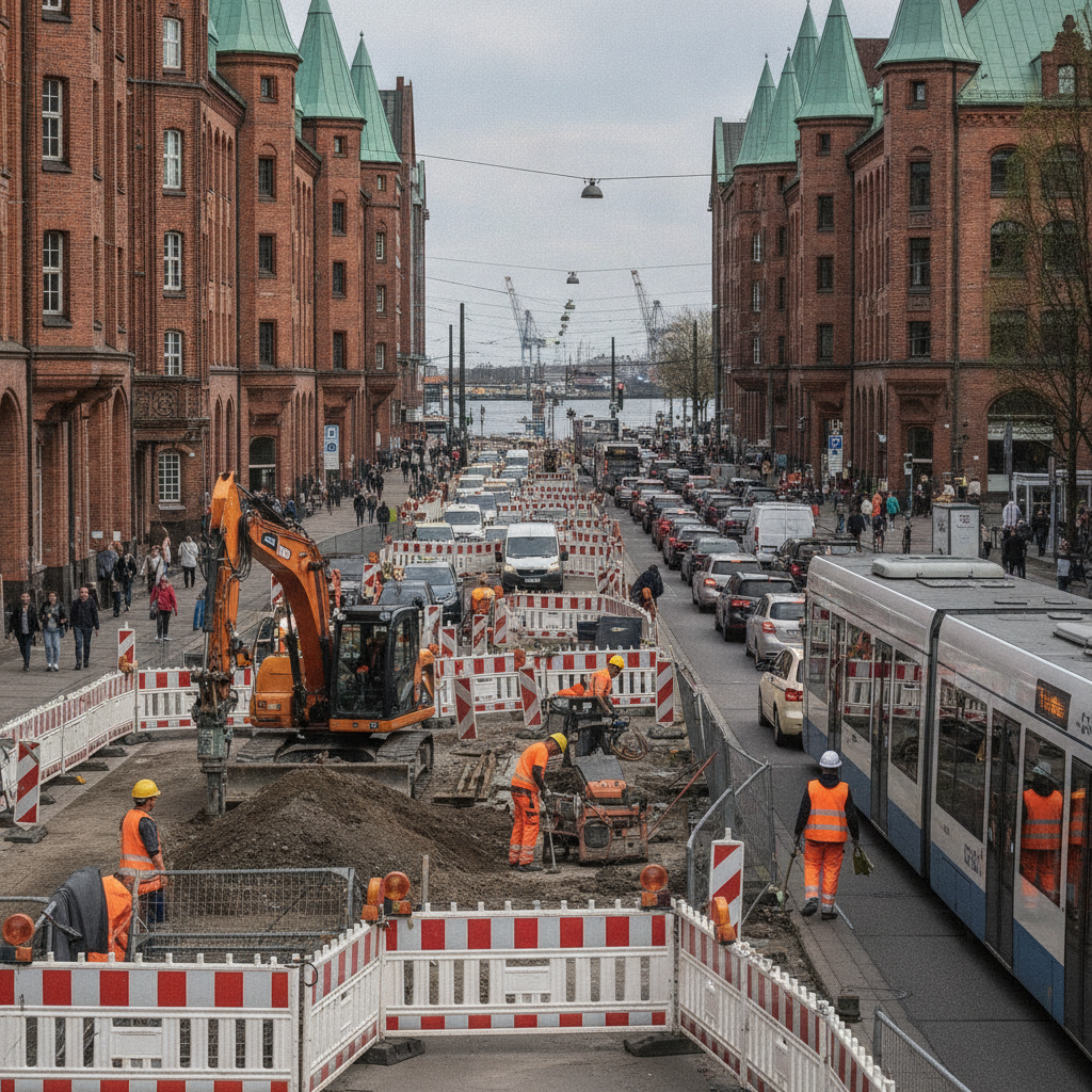 Wasserrohrbrüche in Hamburg: Ursache unklar.